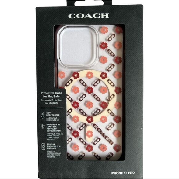 Coach IPhone 15 Pro Protective Case For MagSafe - Picture 1 of 10